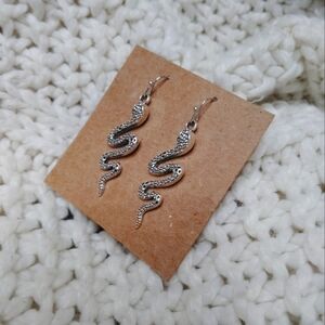 2 for 25$ Silver Snake Earrings